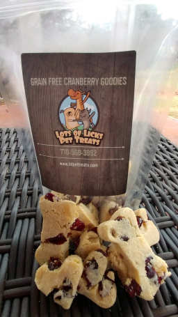 Dog Treats – Grain-free Cranberry Goodies