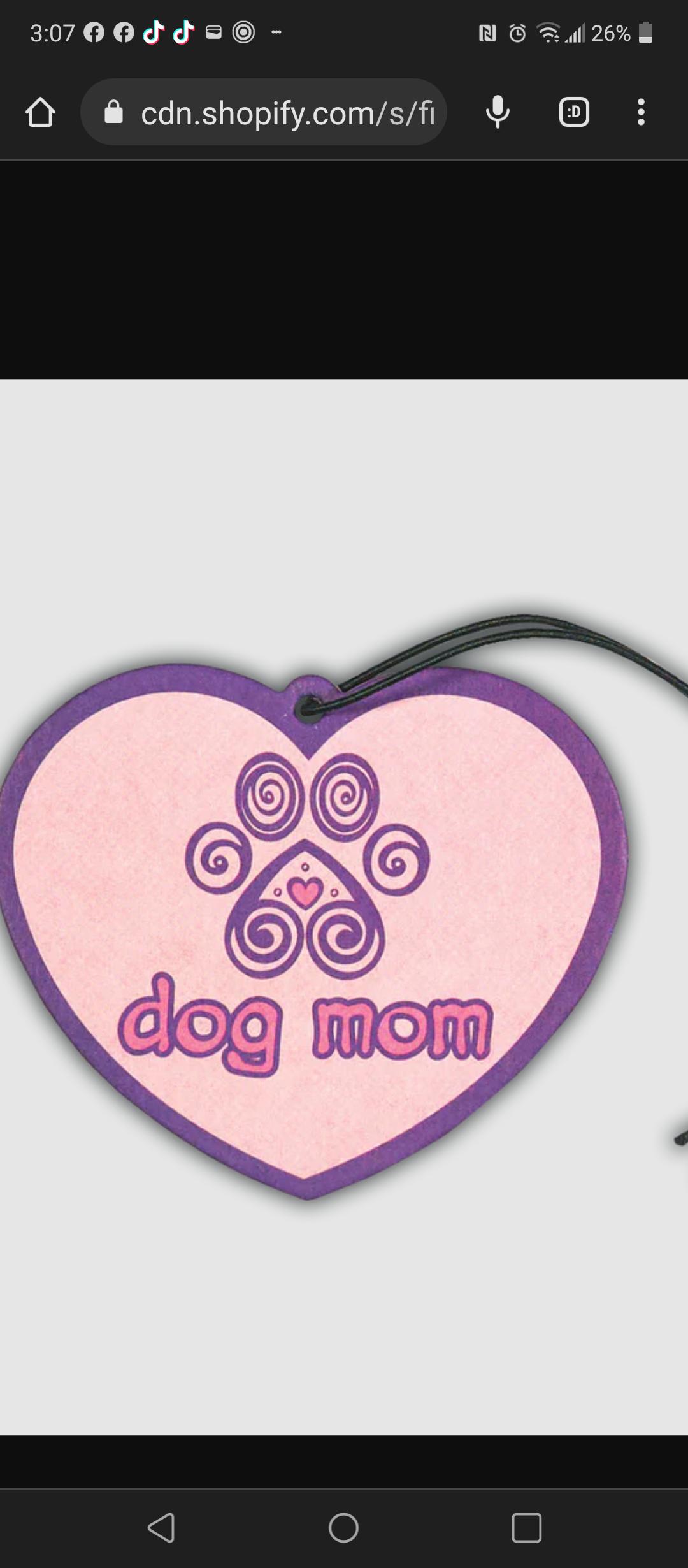 Dog Mom air freshener